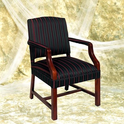 Chippendale Occasional Chair With Upholstered Arm