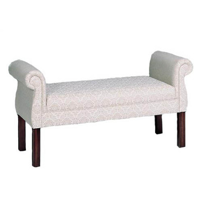Chippendale Rolled Arm Bench