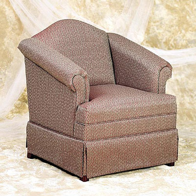 Skirted Camelback Chair