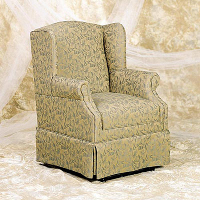 Glider Wingback Rocker with Removable Seat